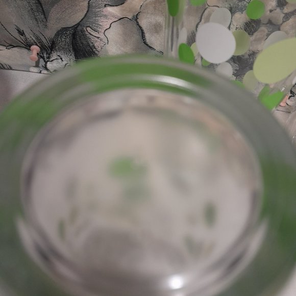 Set of Six Vintage Libbey Polka Dot Drinking Glasses - Green and Purple - 16oz - Picture 6 of 8